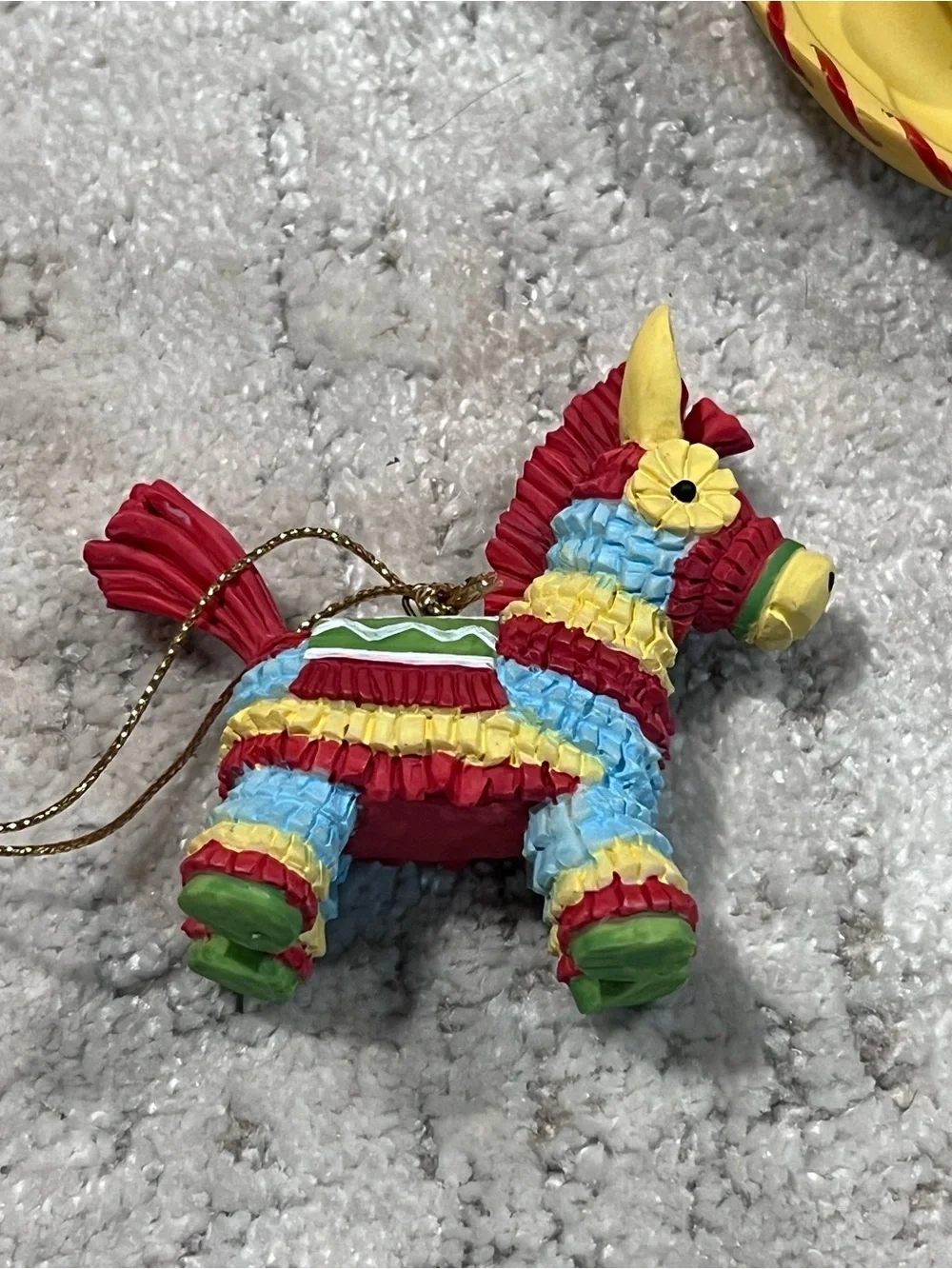 Vintage 1995 piñata Christmas ornament set by House of Lloyd z99